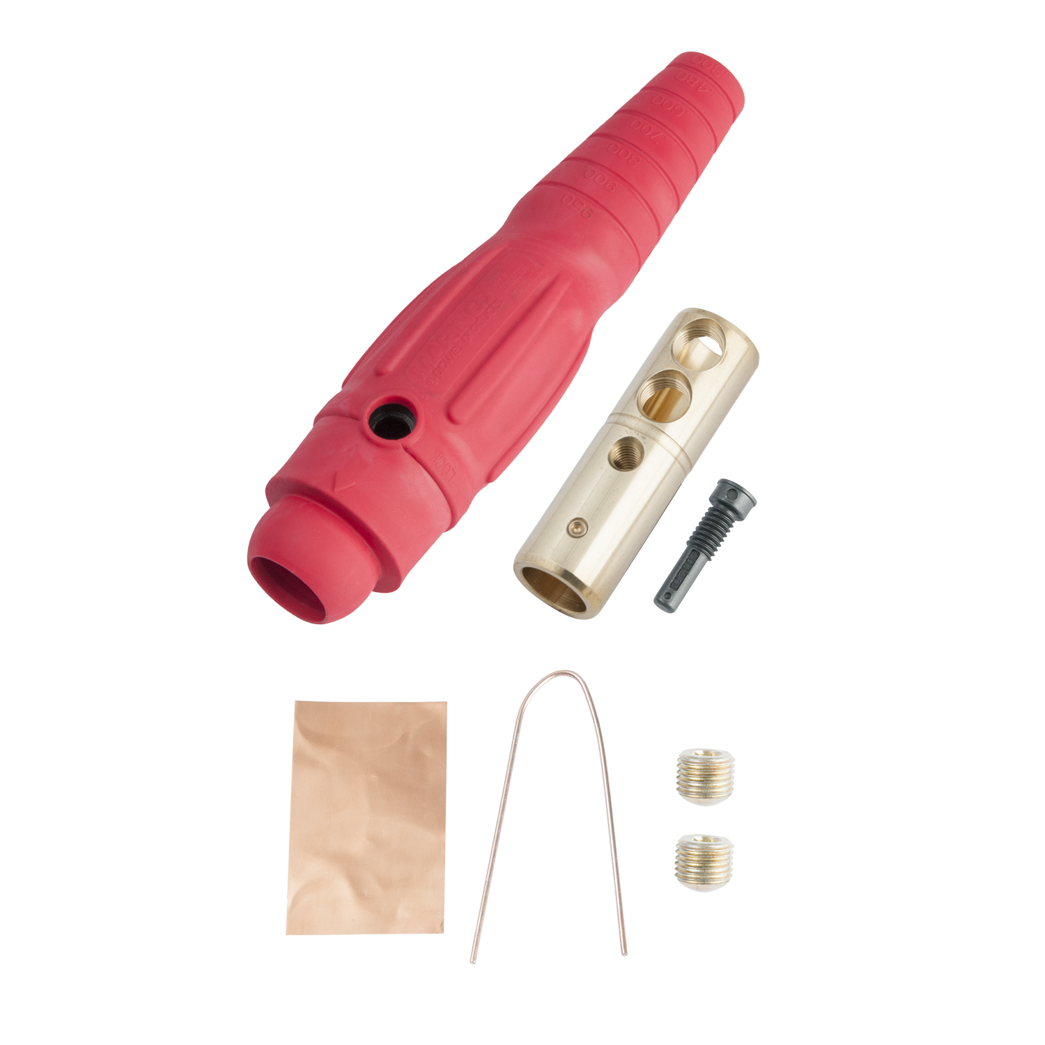 Pass & Seymour PLS1820-FR Female Cam Device, Plug, 400A 600V, Cable Size #2 - #2/0, Red