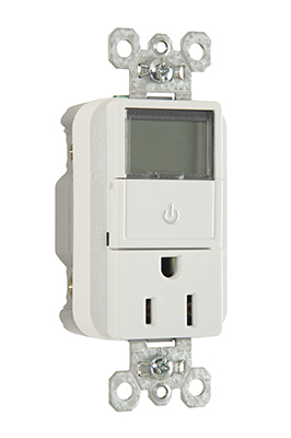 Product image for Pass & Seymour PLT26251-W 15A 125V Plugload Timer - White