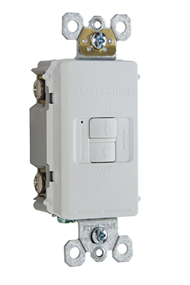 Product image for Pass & Seymour 2087-BK 20A 125V Deadfront Self-Test GFCI Black