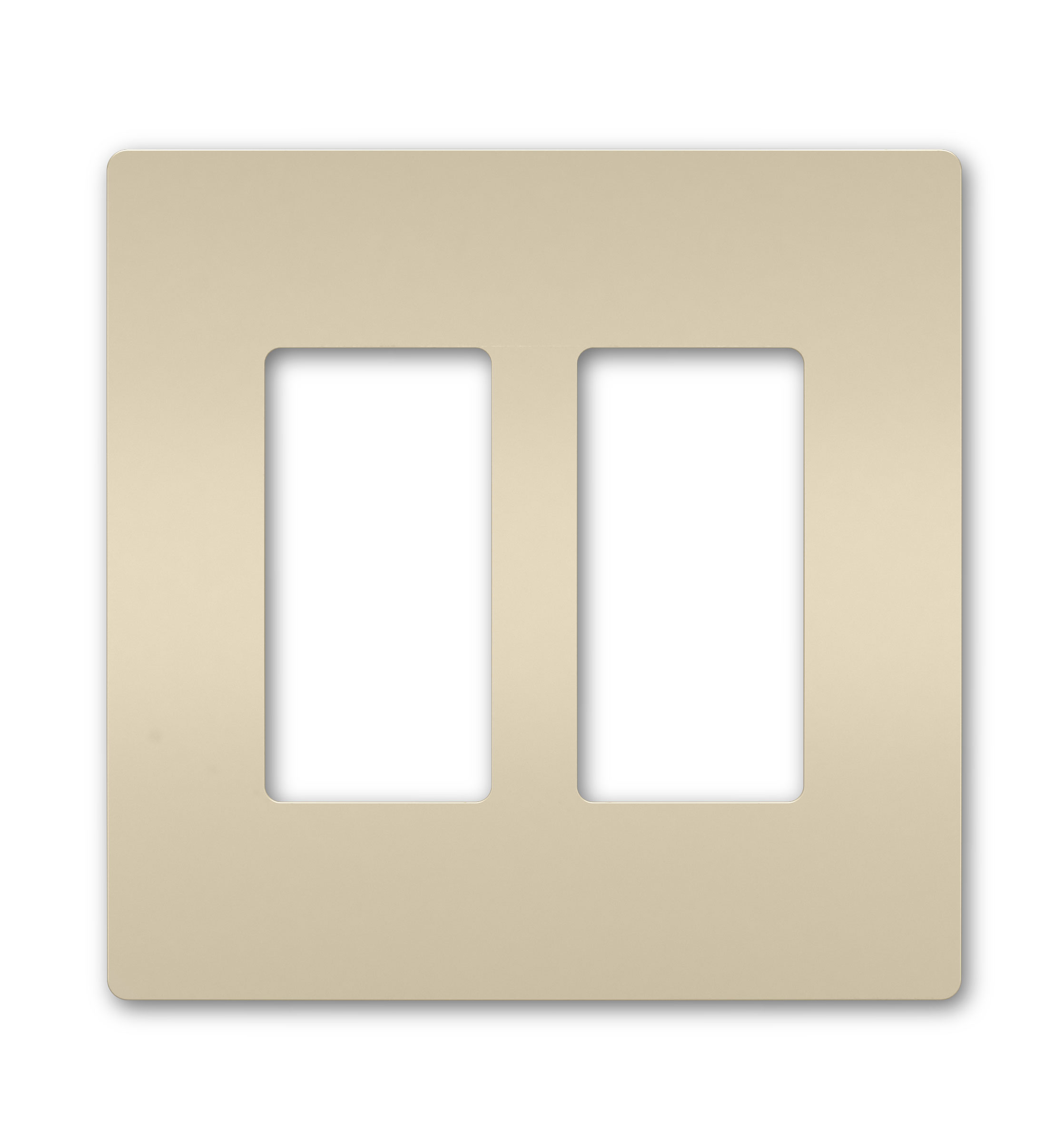 Product image for Pass & Seymour RWP262-LA 2Gang Screwless Wall Plate, Radiant® - Light Almond