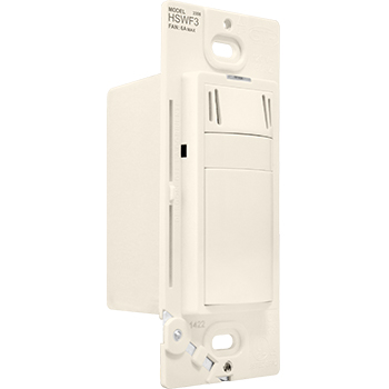 Product image for Pass & Seymour HSWF3LA 6A Fan Control Humidity Sensor - Light Almond