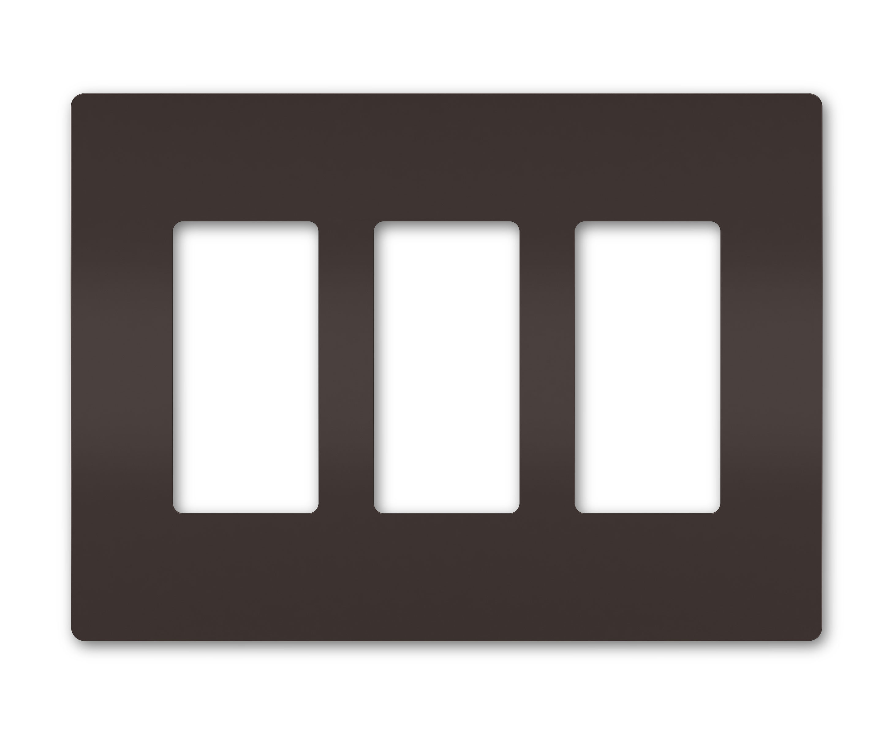 Product image for Pass & Seymour RWP263 3Gang Screwless Wall Plate, Radiant® - Brown