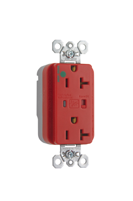 Product image for PT HG SPD RECP 20A/125V ALARM RED