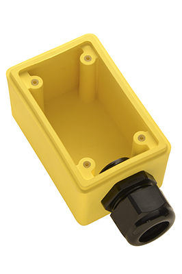 Product image for P&S FD23 YEL BACK BOX, DEEP,1IN DPL