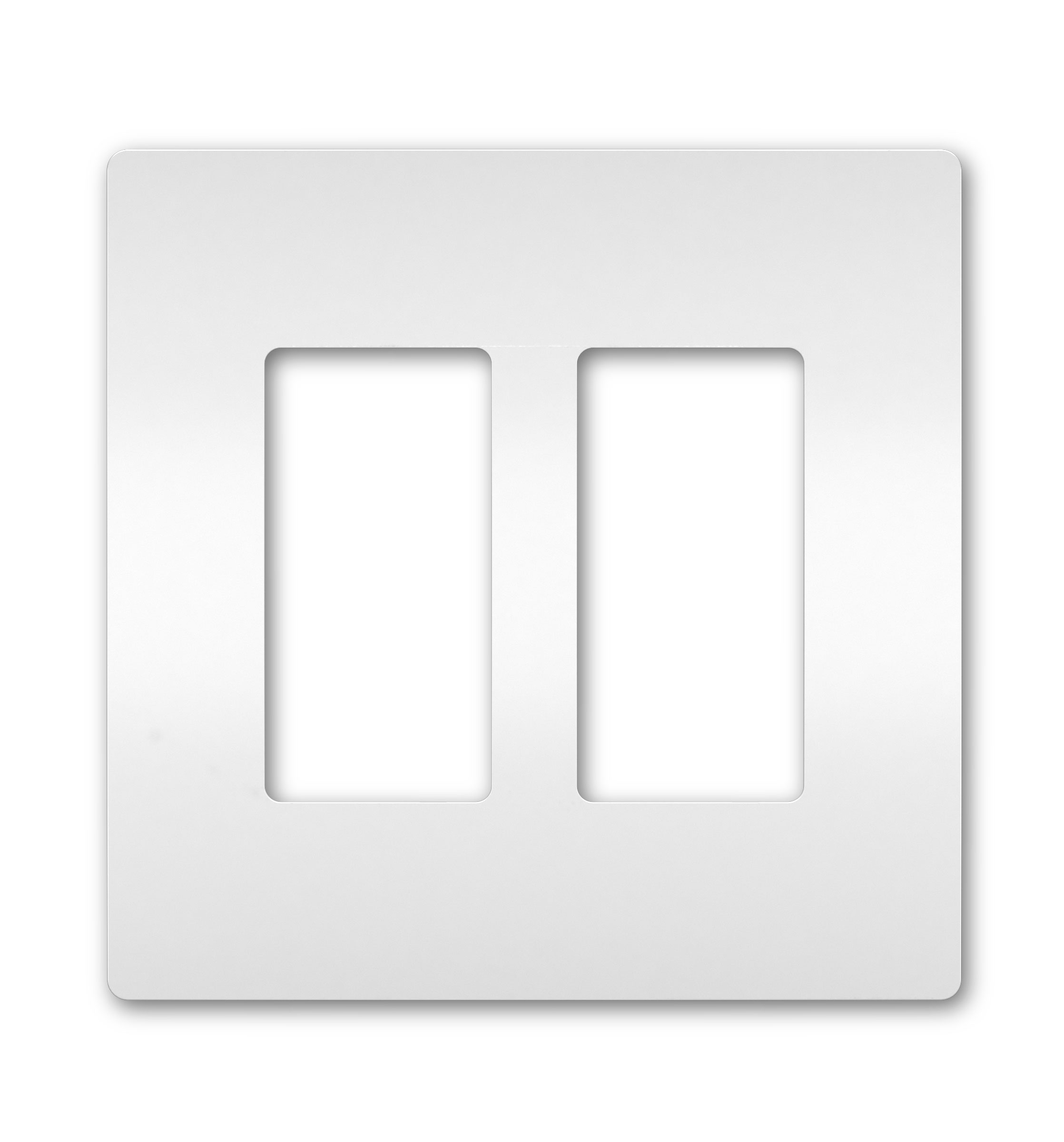 Product image for Pass & Seymour RWP262-W 2Gang Screwless Wall Plate, Radiant® - White