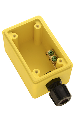 Product image for P&S FD21 YEL BACK BOX,DEEP,1/2IN DP