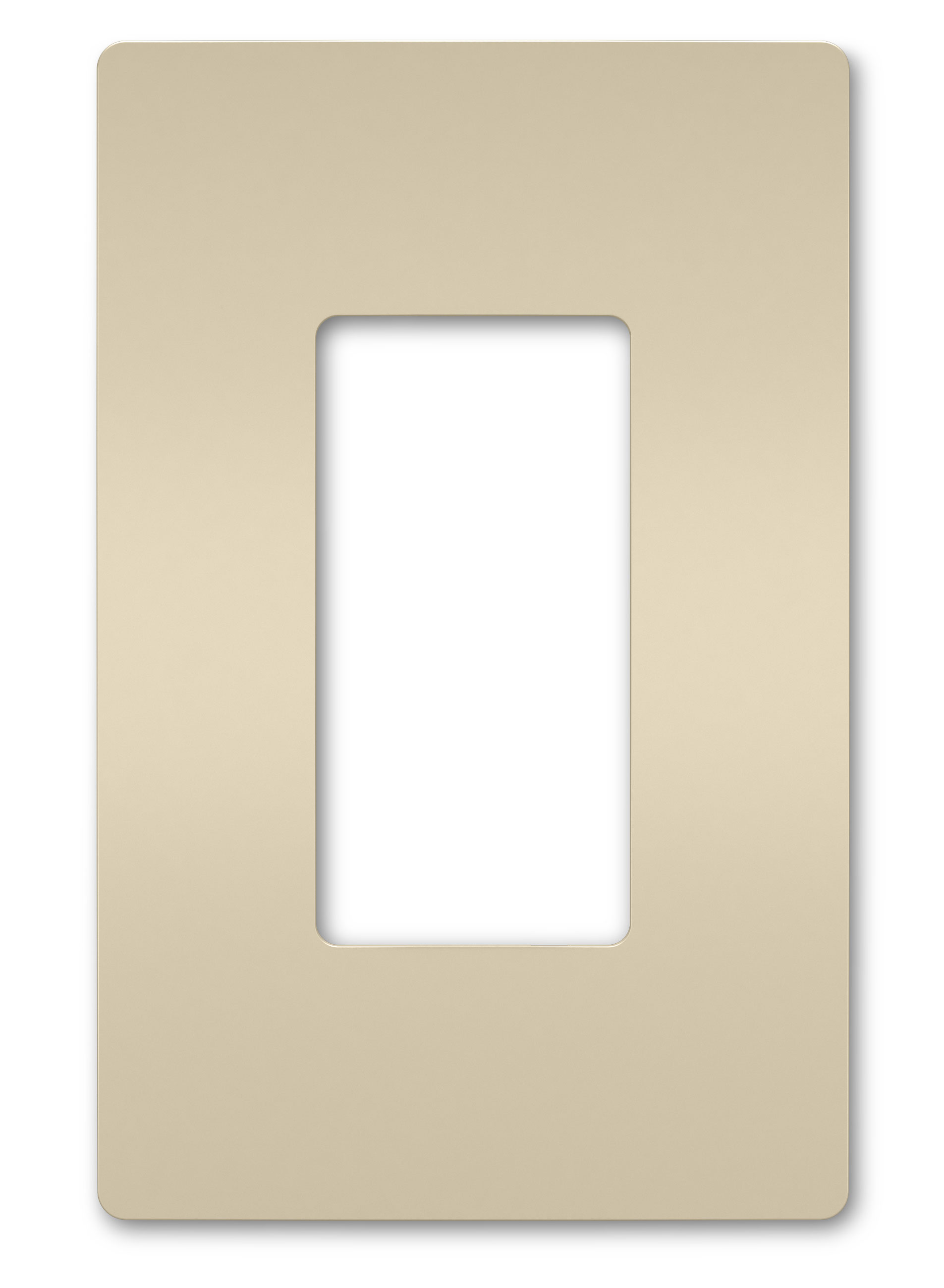 Pass & Seymour RWP26-LA 1Gang Screwless Wall Plate, Radiant&#174; - Light Almond