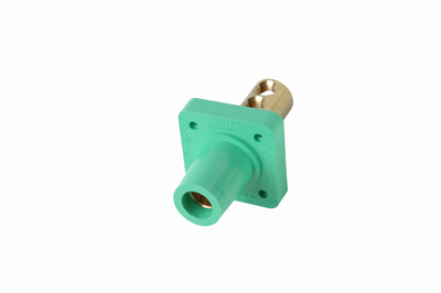 Product image for Pass & Seymour PS40-FRB-BL Female Cam Device, 400A 600V, Panel Mount - Blue