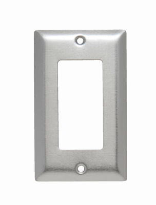 Product image for Pass & Seymour SSO26 1Gang Wall Plate, Decorator, Jumbo - 302/304 Stainless Steel