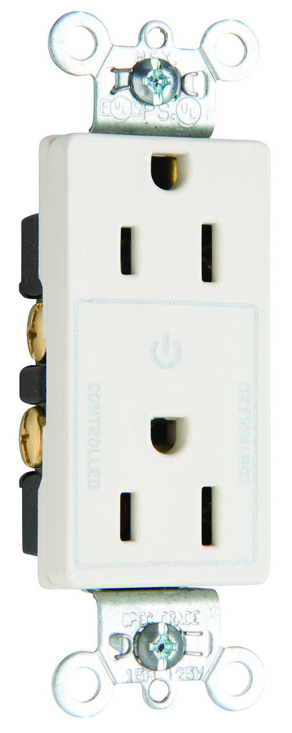 Product image for P&S TR26262CHGRY PLUG LOAD DECO 15A