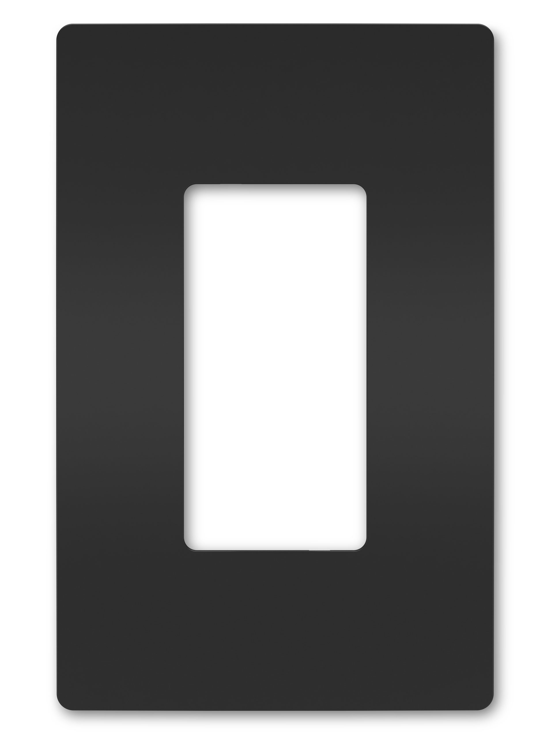 Product image for Pass & Seymour RWP26-BK 1Gang Screwless Wall Plate, Radiant® - Black