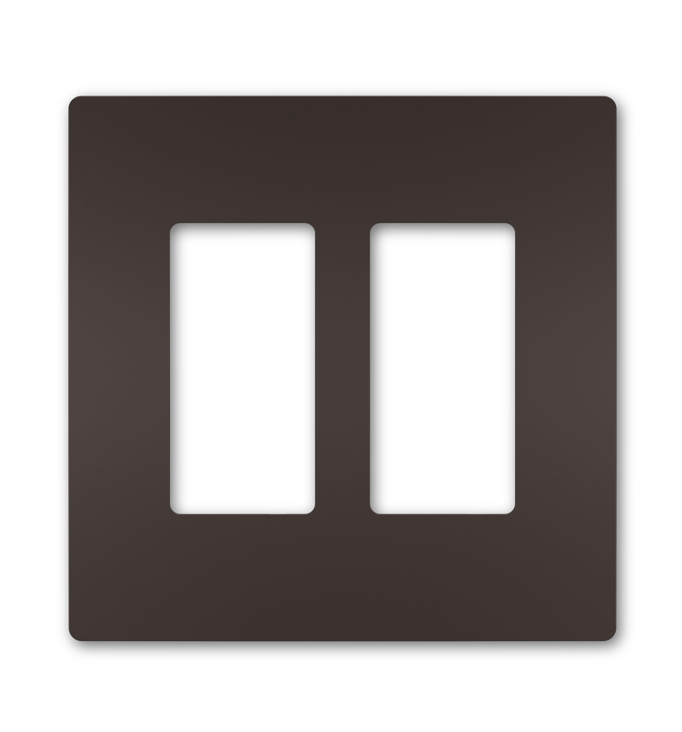 Product image for Pass & Seymour RWP262DBCC6 2Gang Screwless Wall Plate, Radiant® - Dark Bronze