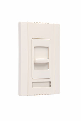 Slide Dimmer, Single Pole3-Way Preset4 Wire 24VDC, Light Almond. Requires PWP120277 Power Pack.