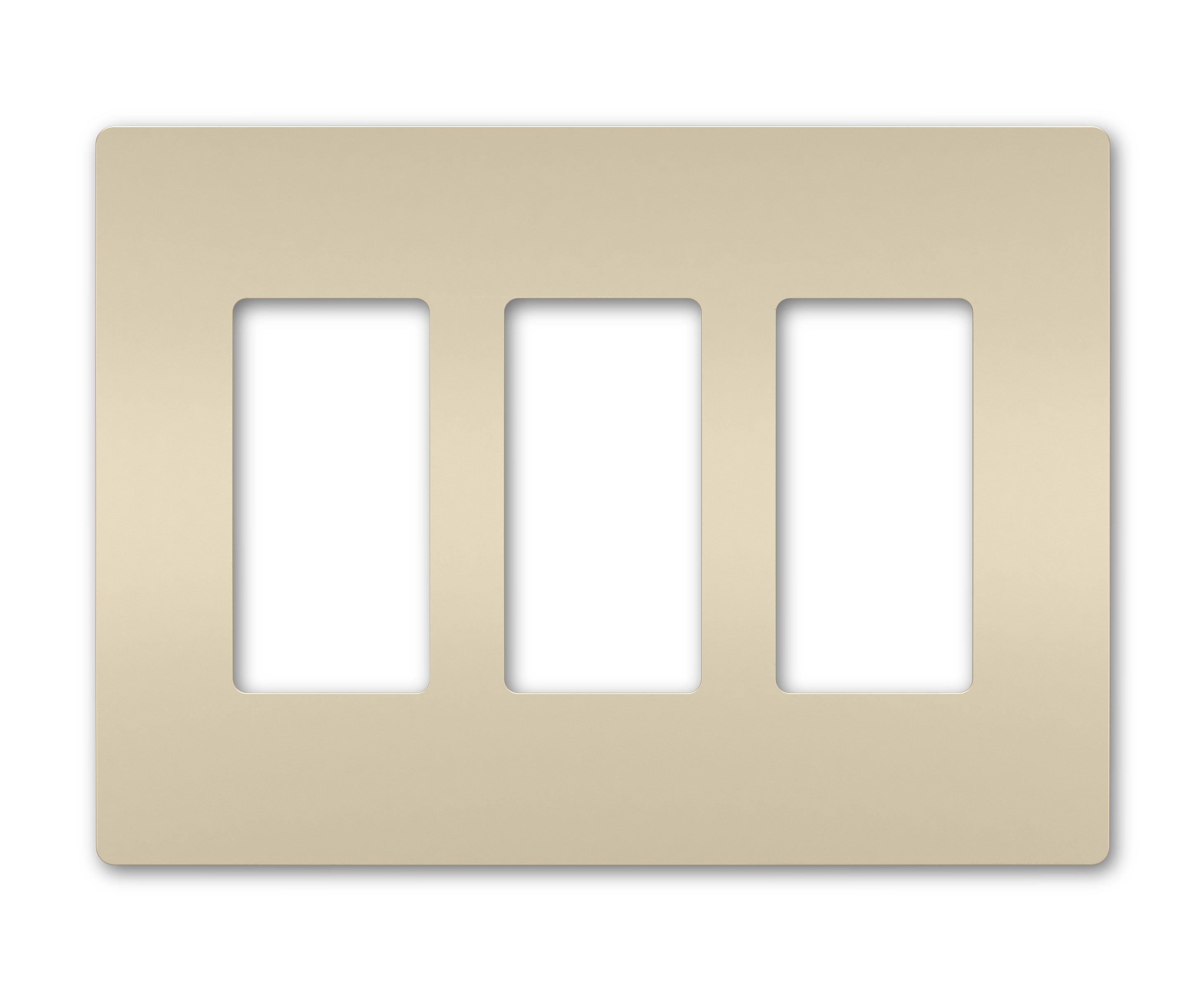 Product image for Pass & Seymour RWP263-LA 3Gang Screwless Wall Plate, Radiant® - Light Almond