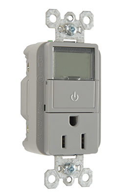 Product image for P&S PLT26251GRY PLUGLOAD TIMER 15A