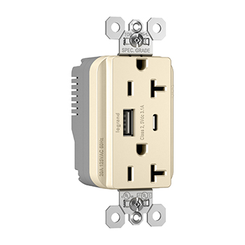 Product image for P&S PTTR20ACUSBLA PLUGTAIL 20A HYBR