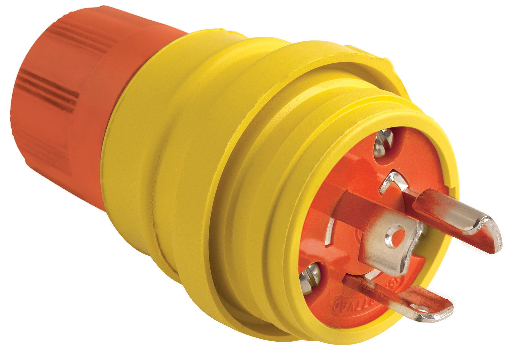 Product image for Pass & Seymour 24W34AM SteriGuard Turnlock Plug 15A, 277V, Yellow