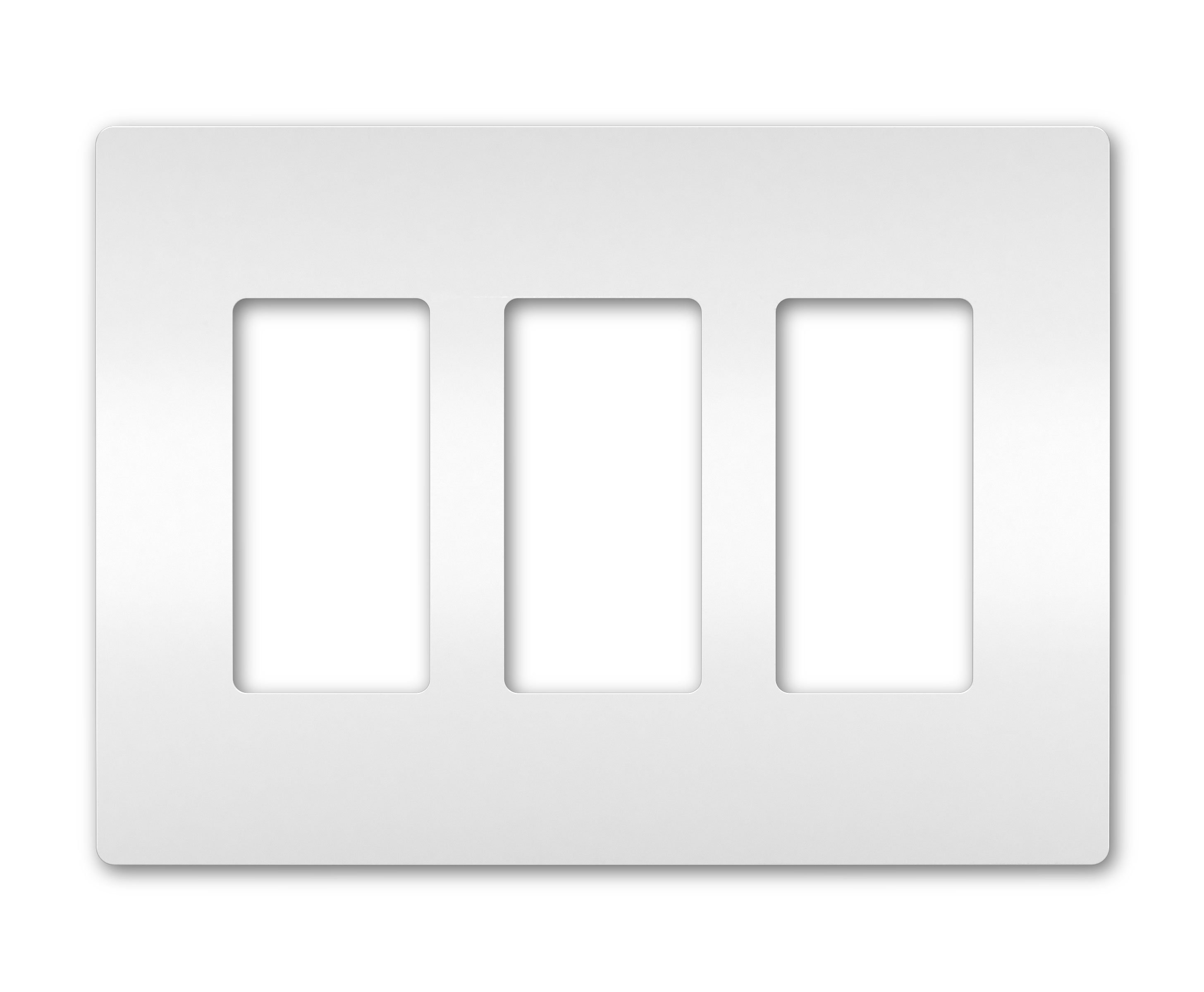 Product image for Pass & Seymour RWP263-W 3Gang Screwless Wall Plate, Radiant® - White