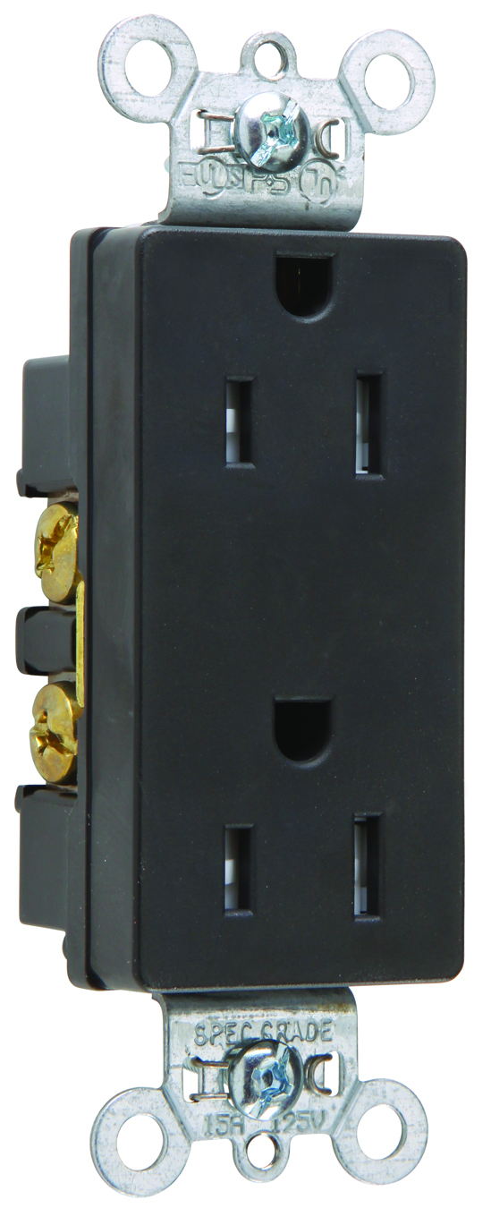 Product image for P&S TR26242BK TR DECO RECEP 15A 125