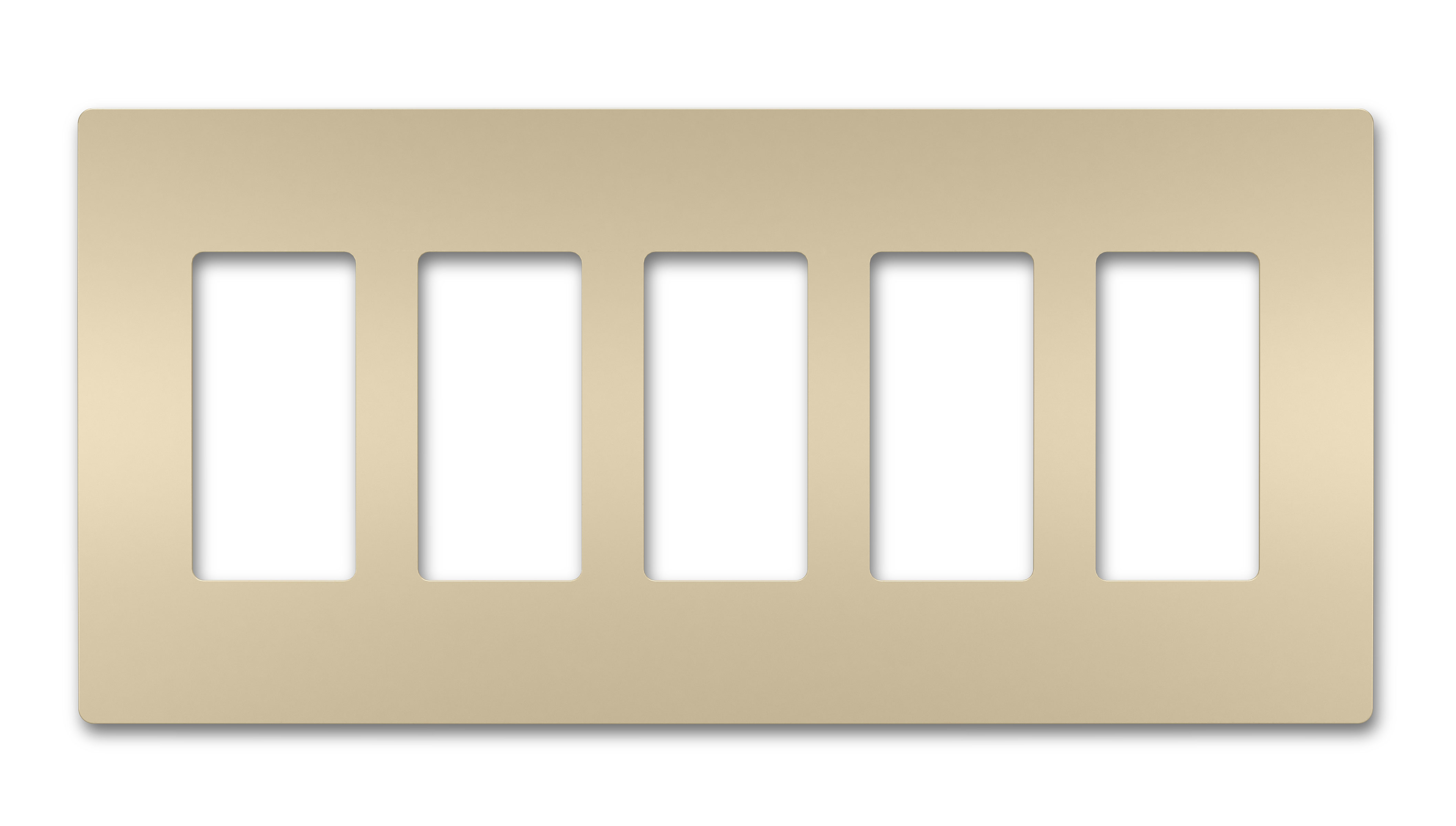 Product image for Pass & Seymour RWP265-I 5Gang Screwless Wall Plate, Radiant® - Ivory