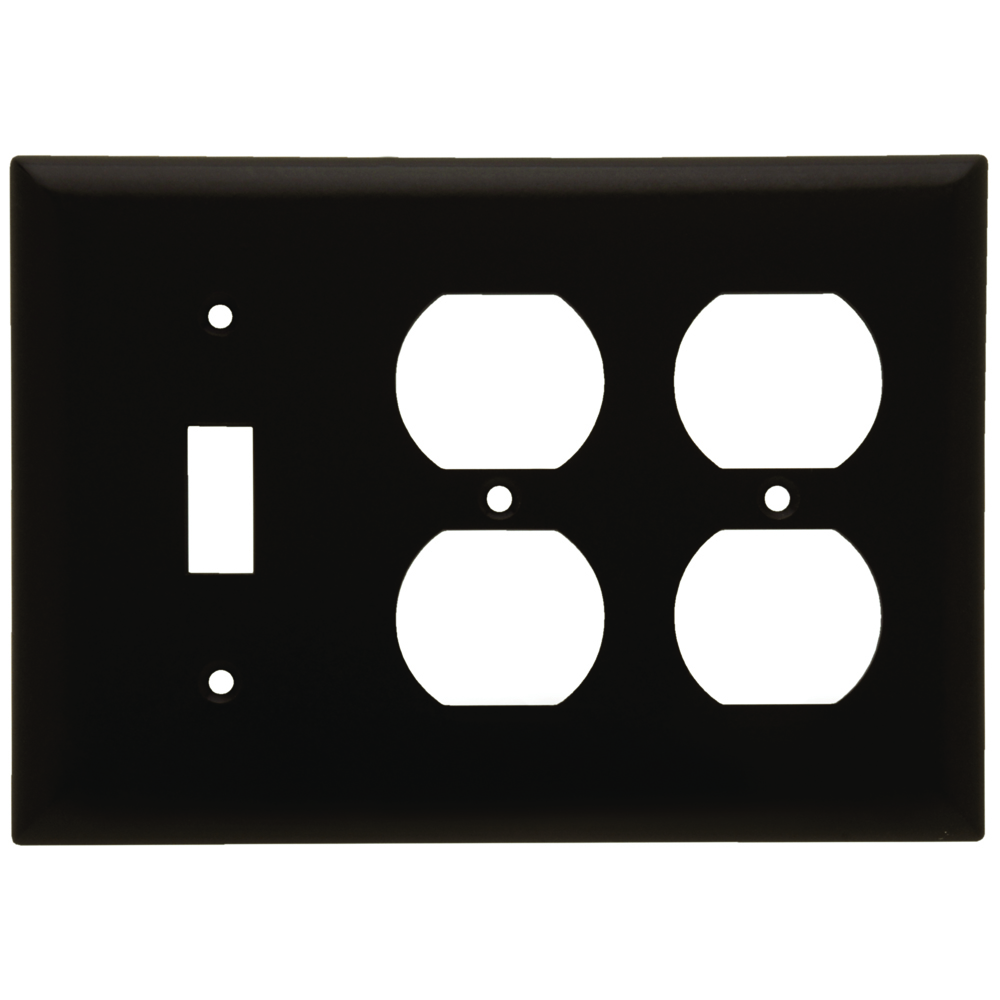P&S SP182 SMOOTH WALL PLATE SINGLE GANG TOGGLE 2 GANG DUPLEX BR