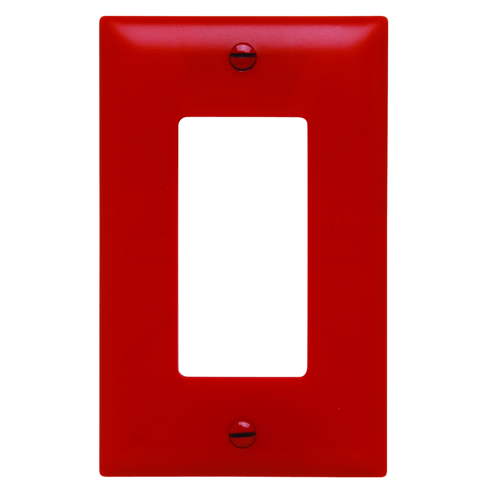 1-Gang TradeMaster Decorator Wall Plate, Red