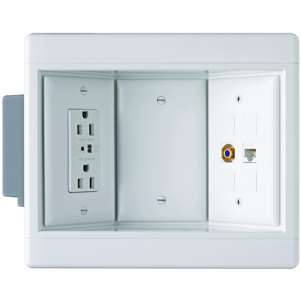 P&S TV3WTVSSW RECESSED TV BOX 3 GANG TVSS WHITE Gordon Electric