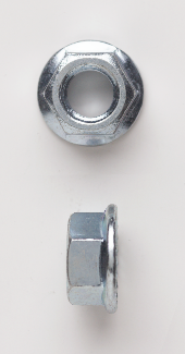 PECO FASTENERS 1/2-13 FLANGE NUT ZINC 100 PER BOX