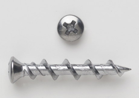 PECO FASTENERS OVAL HEAD WALL-DOG CHROME 100 PER JAR