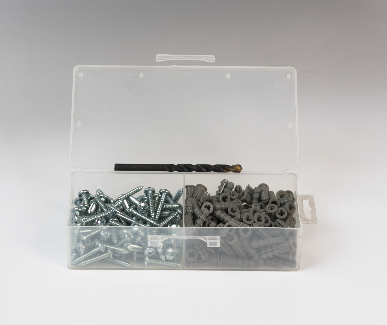 PECO FASTENERS 10 X 1 ANCHOR KIT - PAN RIBBED LIP