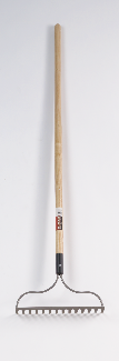 PECO FASTENERS GARDEN RAKE - WOODEN HANDLE SOLD PER EACH