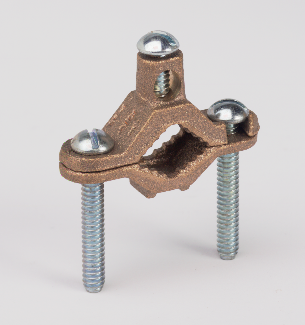 PECO FASTENERS 1/2-1 GROUND CLAMP BARE 25 PER BOX