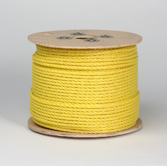 PECO FASTENERS 3/8 X 2400 YELLOW POLY ROP SOLD PER SPOOL