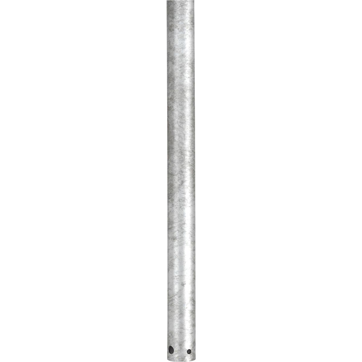 3/4 In. x 12 In. downrod for use with any Progress Lighting ceiling fan. Use of a fan downrod positions your ceiling fan at the optimal height for air circulation and provides the perfect solution for installation on high cathedral ceilings or in great rooms. Refer to the selection guide for recommended downrod lengths based upon your ceiling height. Galvanized Finish.