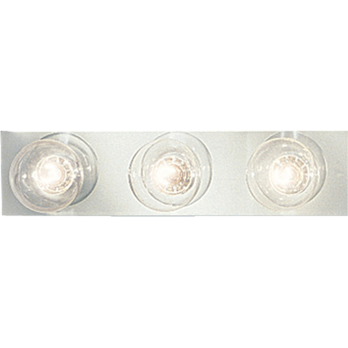Three-light broadway lighting strips. Sockets are on 6 inch centers. UL listed for ceiling mounting with 25w max lamps. This traditional bath strip light complements most traditional bathrooms or powder rooms. Brilliant metallic finish coordinates with popular faucet and bath hardware styles. Easy to install with included hardware.