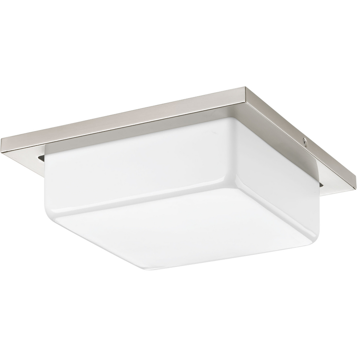 Transit is a uniquely styled series with clean design flexibility. This one-light LED close to ceiling featuring a white acrylic diffuser and Brushed Nickel finish can mount to either ceiling or wall.