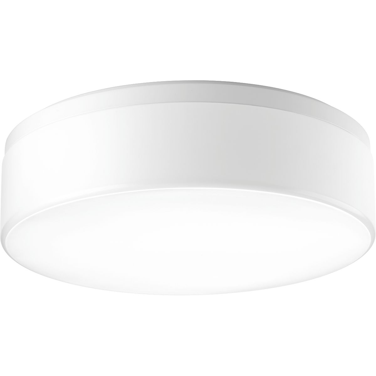 18 in LED flush mount with etched white opal acrylic diffuser with a clean modern look. 3000K color temperature and 90+ CRI. Acrylic bowl is attached with a twist and lock action for ease of installation. This fixture can be mounted on ceiling or wall. ENERGY STAR and Title 24. White finish.