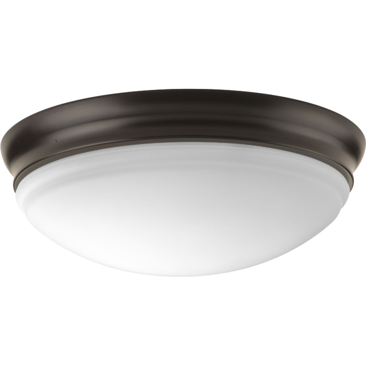 The 11 inch LED Flush mount offers traditional form factor for ambient illumination. The etched glass dominates the design with its distinctive and sculptural bowl. The elegant glass is paired with a metallic frame in a Antique Bronze finish.