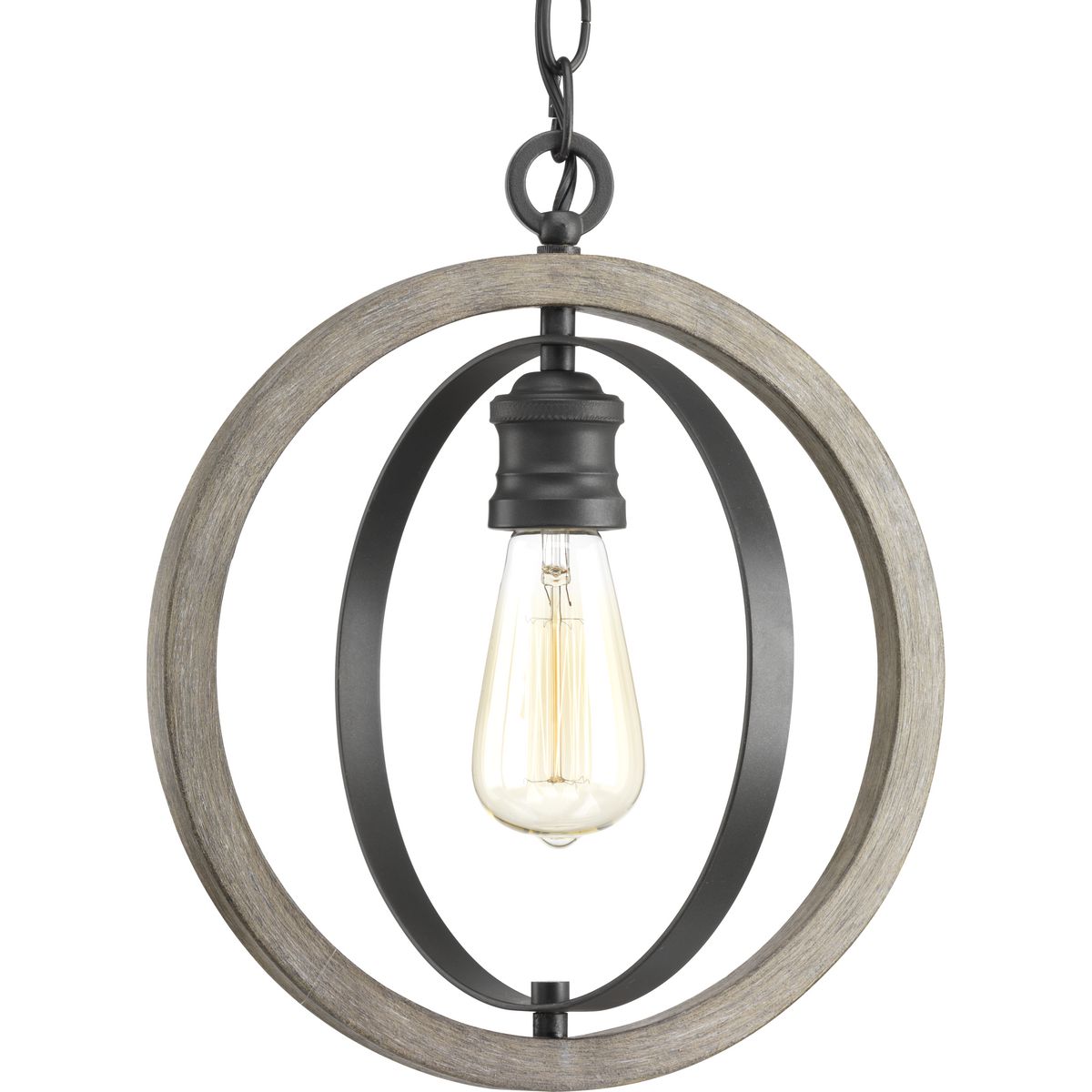 The Conestee mini-pendant collection features a stunning armillary-style frame. Dual tone finish combination of Graphite with weathered gray accents. While Conestee is ideal for Rustic Farmhouse or Urban Industrial home environments, it can also be paired with a number of Coastal-inspired fixtures to complement natural wood materials.