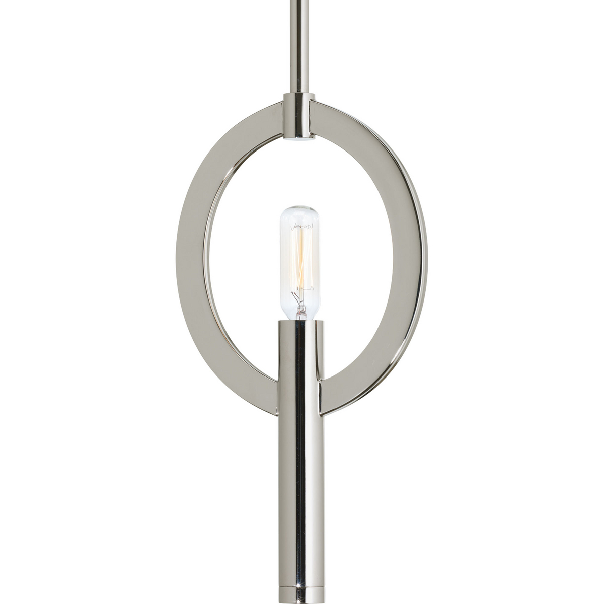 With style, charm and intrigue, it's all about achieving architectural interest with Draper. While polished detailing and tubular forms contribute to an authentic style, the candelabra socket accommodates a variety of decorative bulbs. One-light mini-pendant inspired by mid-century modern design.