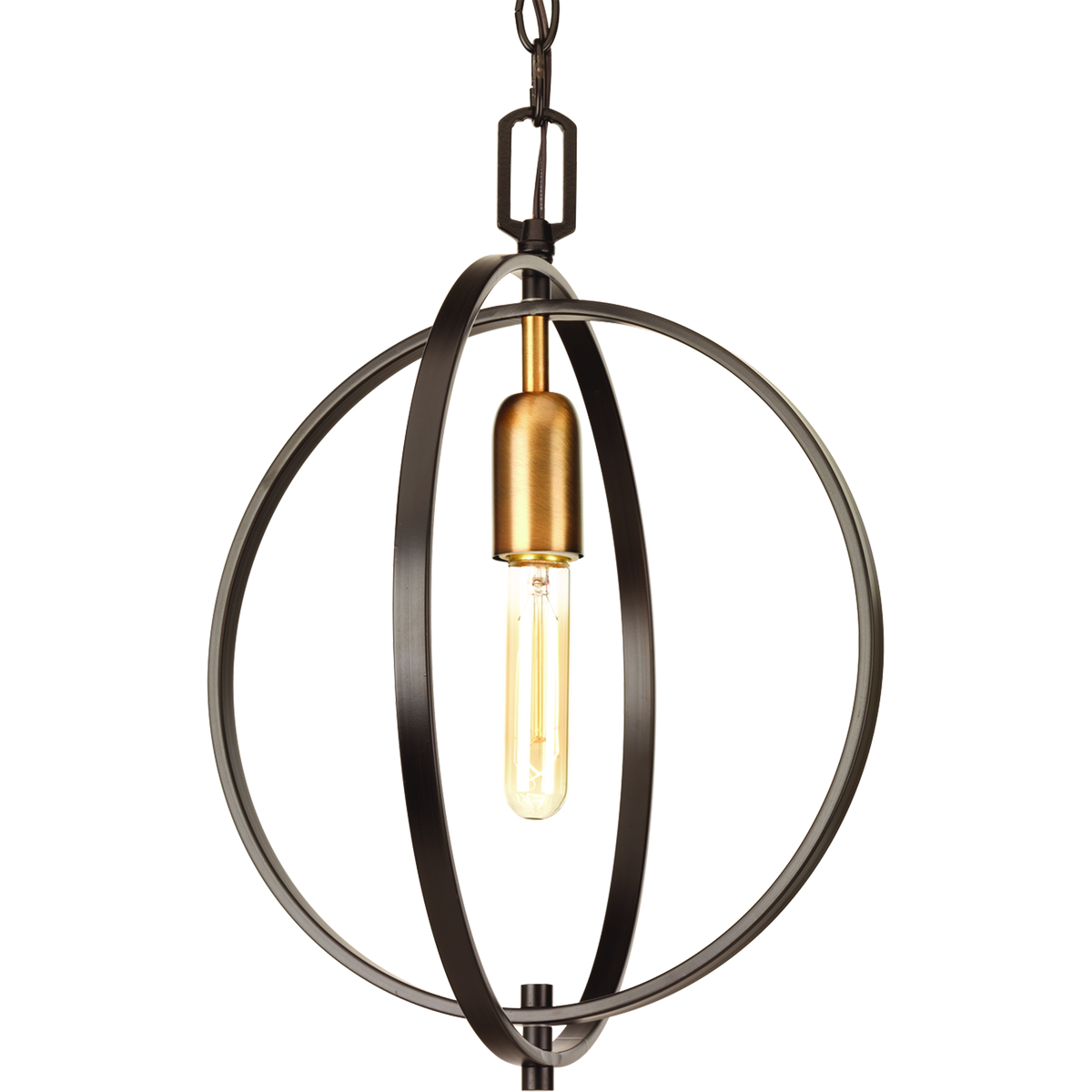 New additions to this popular vintage electric family. The one-light sphere mini-pendant within Swing features mixed metal accents and vintage undertones.