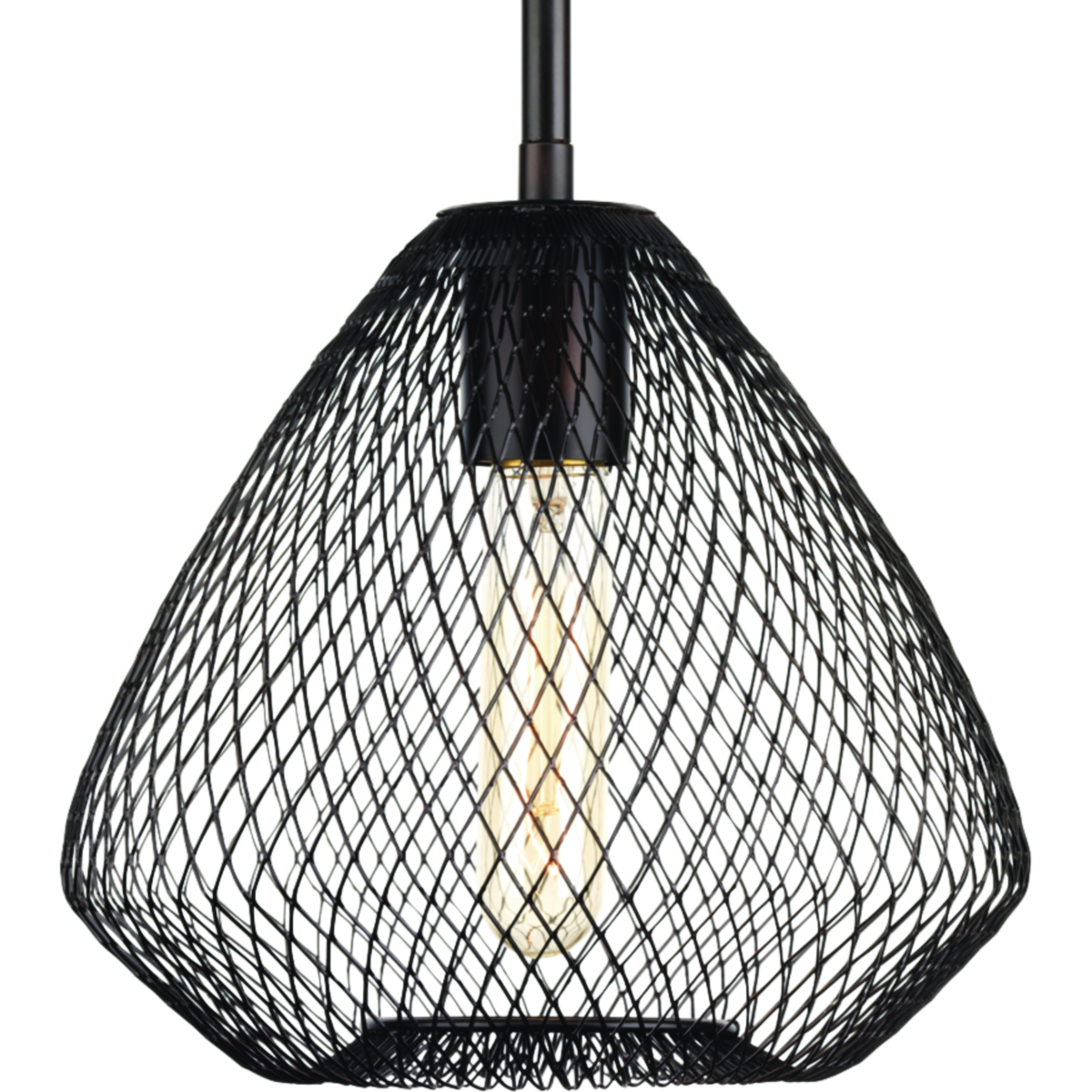 Mesh pendants offer an interweaving open cage frame that can serve as a focal point in any lighting design. These one-light pendants are ideal individually, mix and match, use in cluster or in groups.