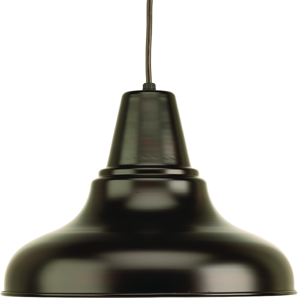 The one-light large cord hung pendant/outdoor hanging lantern from the District Collection features metal shade that offers an industrial-inspired design. The versatile vintage form can be used in indoor and outdoor applications. Antique Bronze finish.