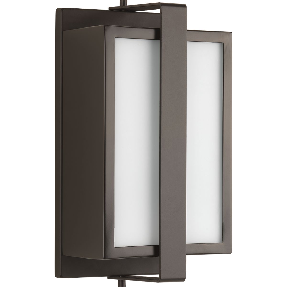 Diverge is a low-profile, modern style one-light exterior sconce that complements urban and commercial structures. Its medium base lamping is compatible with incandescent, LED or compact fluorescent sources. ADA compliant.
