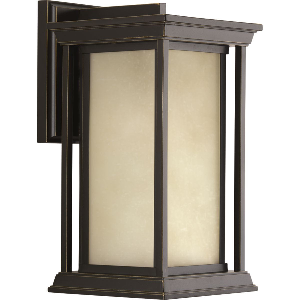 One-light medium wall lantern with a Craftsman-inspired modern silhouette, Endicott offers visual interest when both lit and unlit. The elongated frame is elegantly finished with linen glass diffuser.