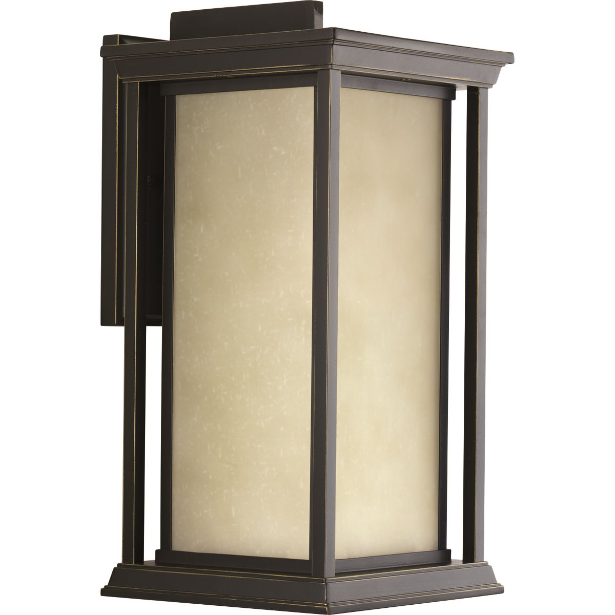 One-light x-large wall lantern with a Craftsman-inspired modern silhouette, Endicott offers visual interest when both lit and unlit. The elongated frame is elegantly finished with linen glass diffuser.