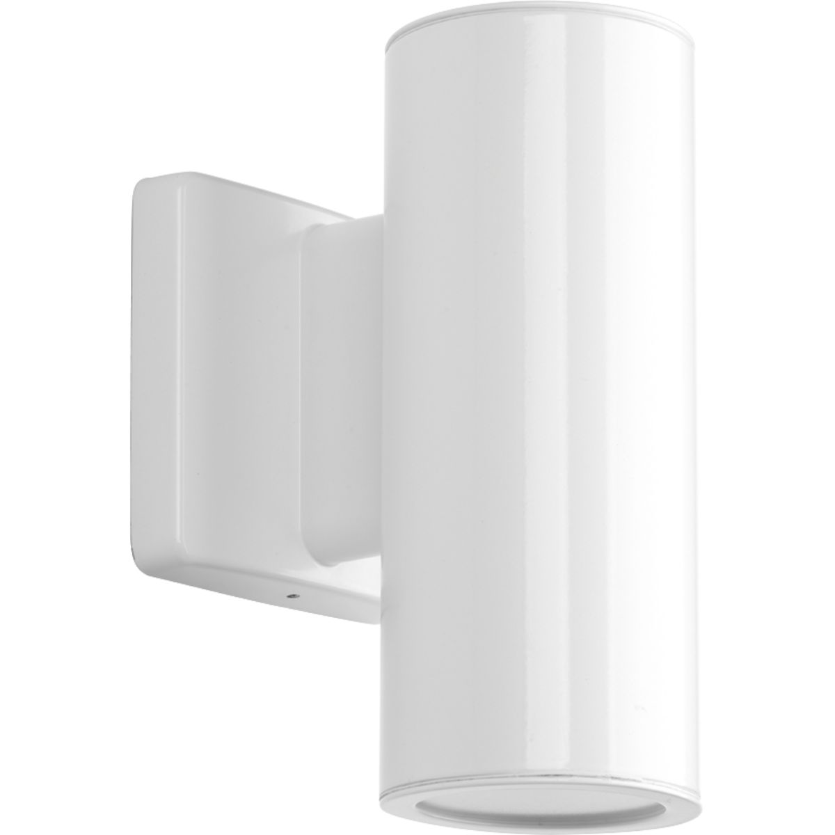 Sleek, 3 in LED cylindrical wall lantern with up/downlight in elegant White finish. Die-cast aluminum wall brackets and heavy-duty aluminum framing. Fade and chip-resistant. UL listed for wet locations. Can be used indoor or outdoor.