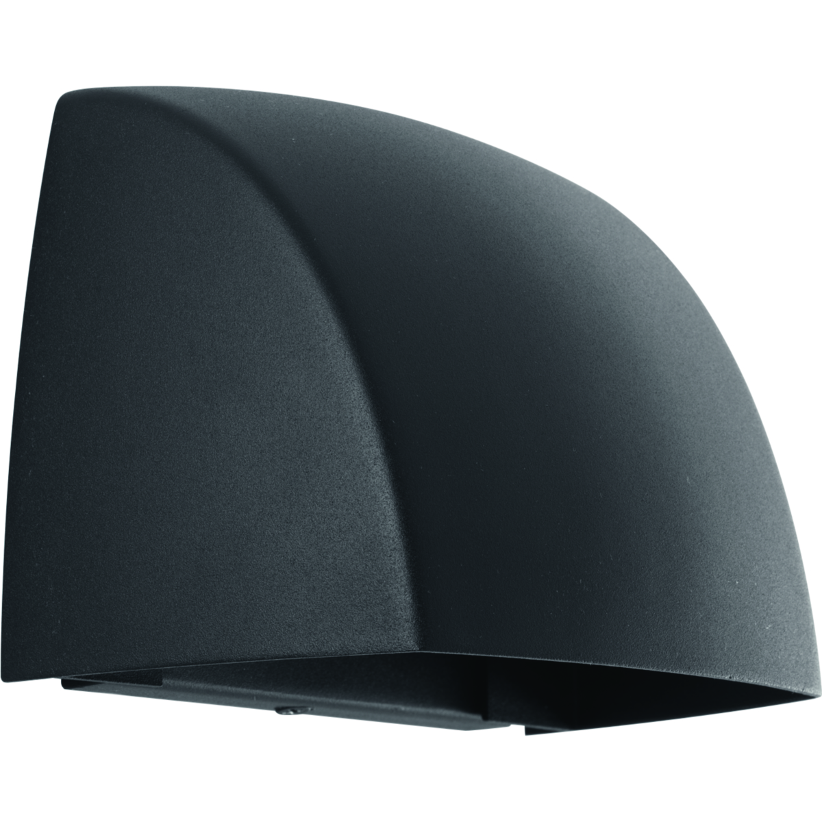 Modern geometric outdoor LED sconces are designed to complement a range of residential and commercial architectural styles. ADA compliant. 9w LED is 3000K, 90+ CRI in a Black cast aluminum shade. Dark Sky compliant.