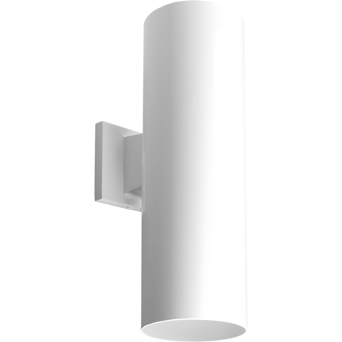 6 in uplight/downlight wall cylinders are ideal for a wide variety of interior and exterior applications including residential and commercial. The aluminum Cylinders offers a contemporary design with its sleek cylindrical form and elegant fade and chip resistant White finish, perfect for today's inspired exteriors. With over 3,400 lumens both up and down the LED Cylinders unite performance, energy savings and safety benefits. Provides even illumination up and down. Specify P860046 top cover lens for use in wet locations.