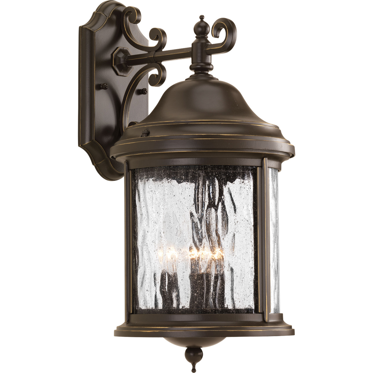 Sleek, 3 in LED cylindrical wall lantern with downlight in elegant Antique Bronze finish. Die-cast aluminum wall brackets and heavy-duty aluminum framing. Fade and chip-resistant. UL listed for wet locations. Can be used indoor or outdoor.